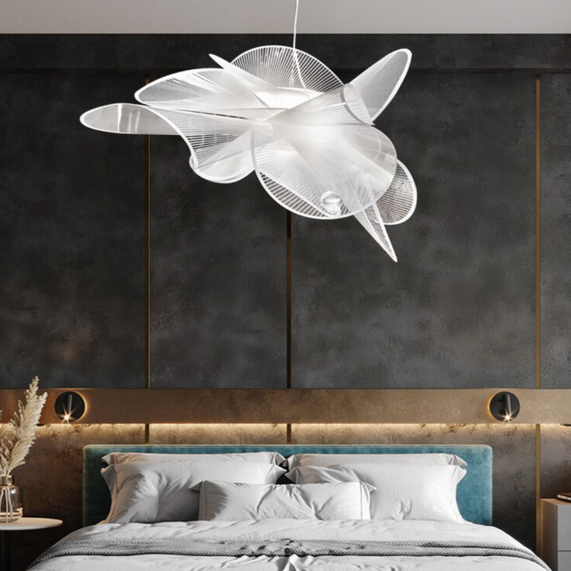 Lustre design moderne LED en fleur Italian designer