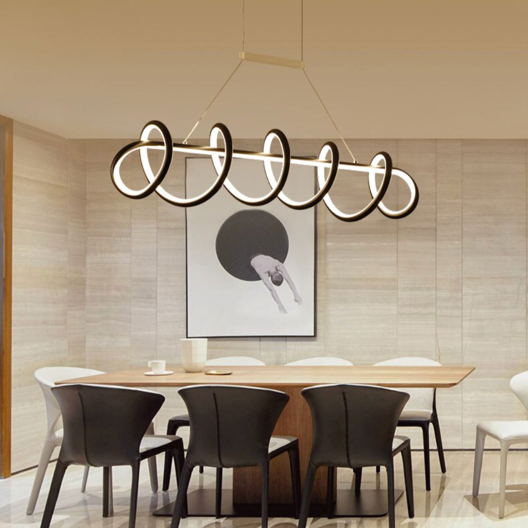 Lustre design LED en spirale suspendu Acrylic - vue 3 sur 6