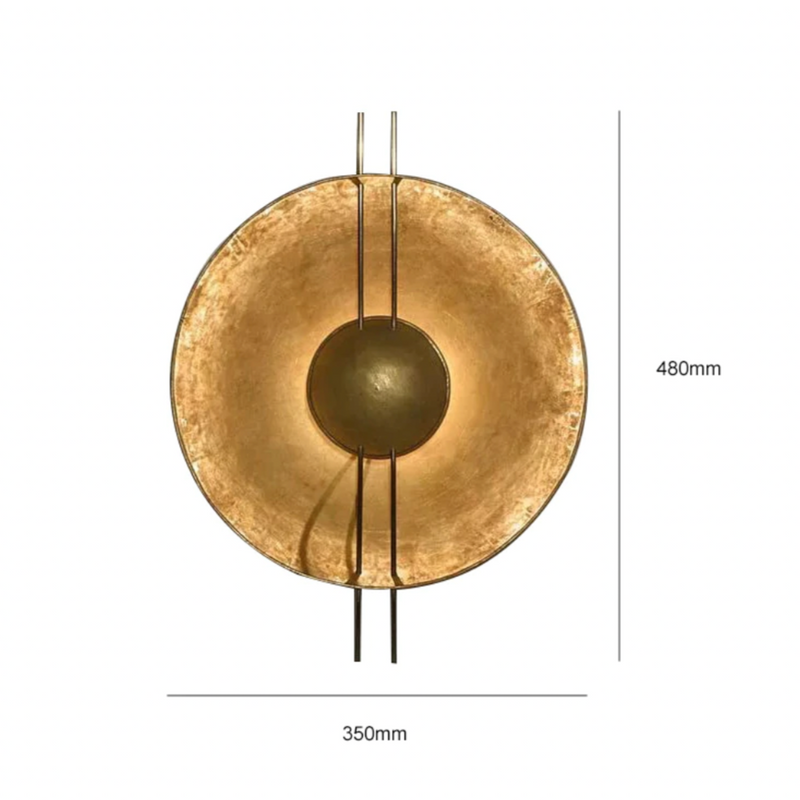 wall lamp LED design wall lamp with multiple gold metal discs Luxury