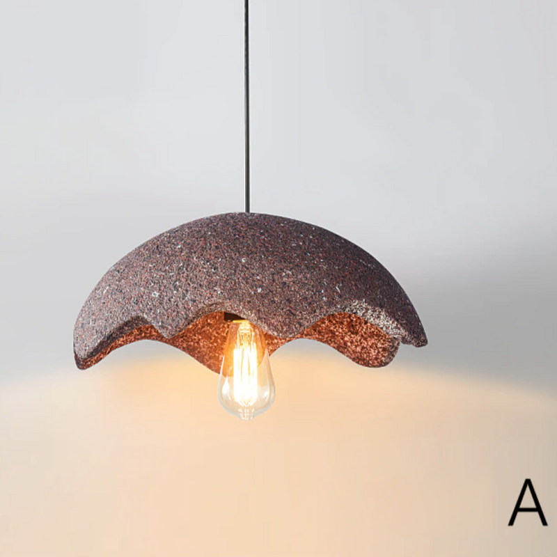 Suspension design avec abat-jour en forme de fleur Selza