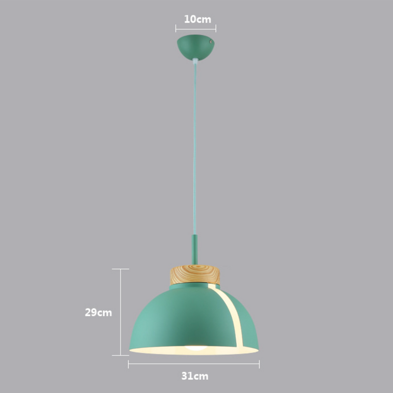 Suspension LED demi-boule colorée Loft