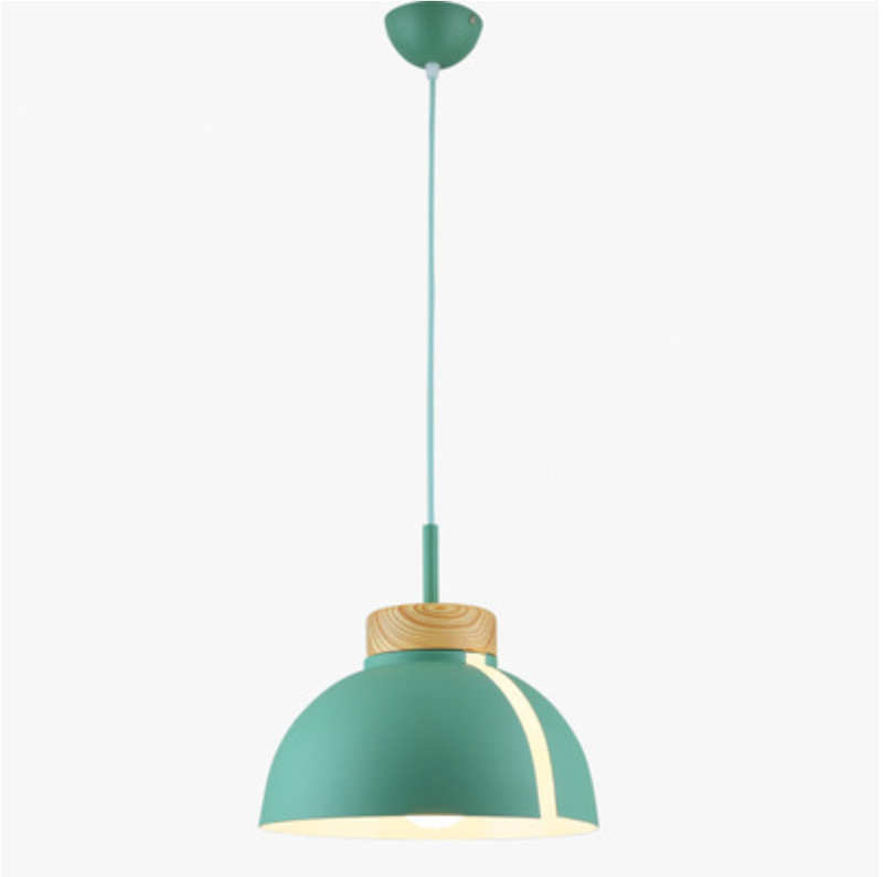 pendant light Loft colored half-ball LED