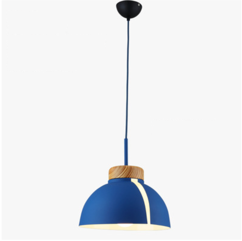 pendant light Loft colored half-ball LED