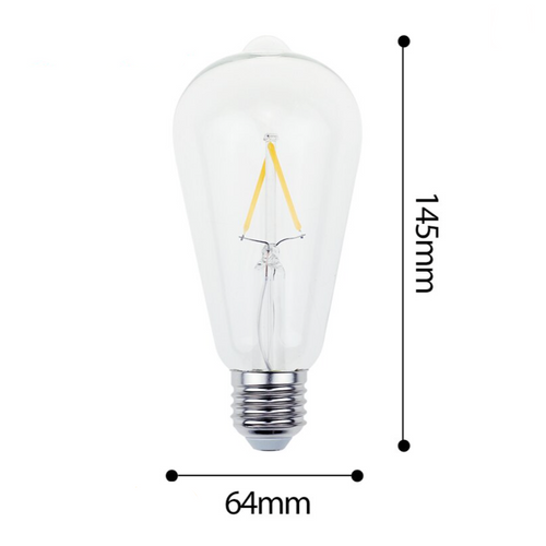 Bombilla LED de filamento incandescente Edison E27