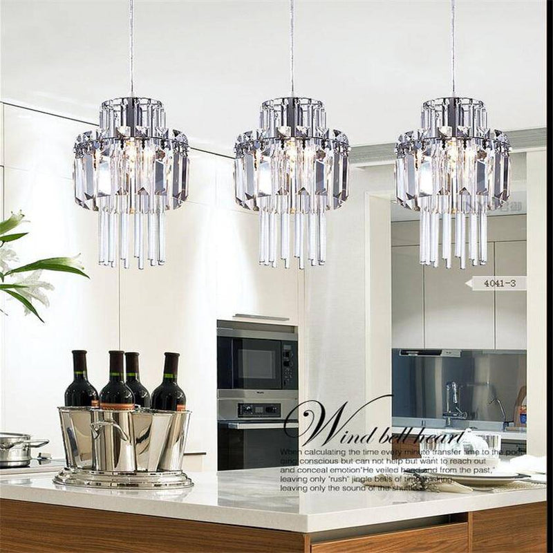 LED Industrial Style Crystal pendant light