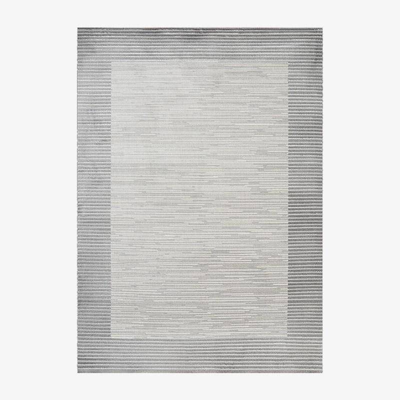 Modern grey rectangle rug Nordic style