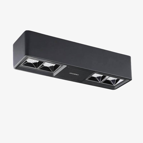 Spot rectangle moderne LED en métal design Light