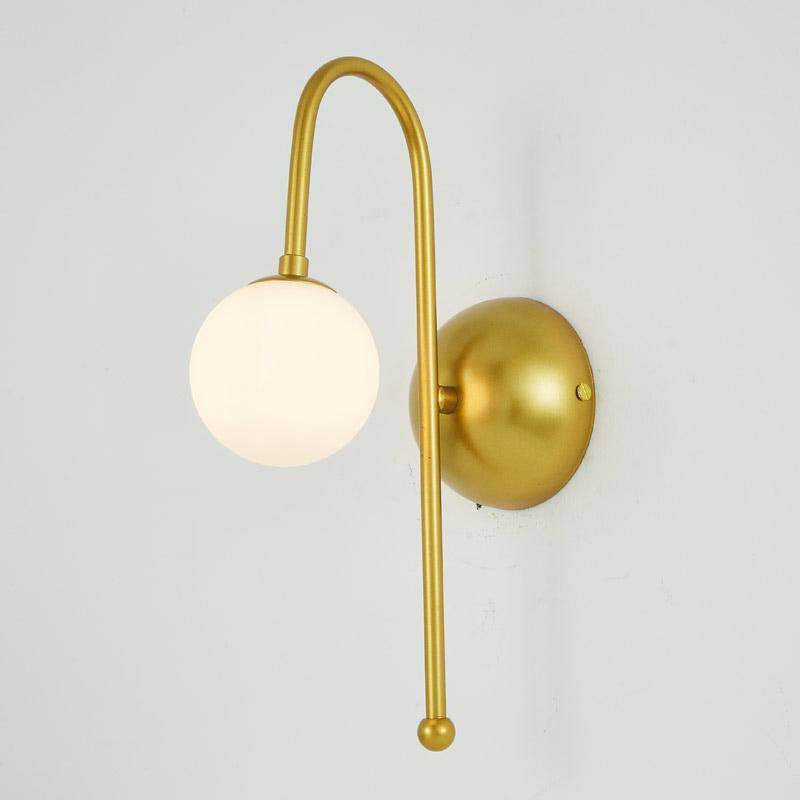 Lámpara de pared dorada design Sconce