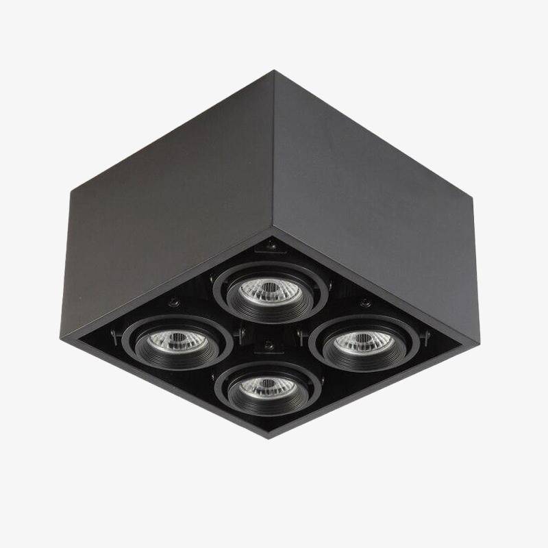 Plafonnier cubique à spots LED orientables