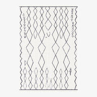 Tapis rectangle aux formes géométriques style Piquio F