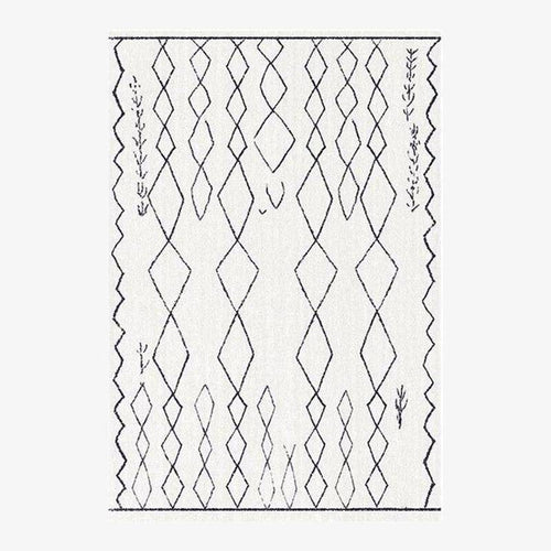 Tapis rectangle aux formes géométriques style Piquio F