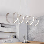 Lustre design à LED en spirale