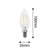 Ampoule LED ovale E14 à incandescence filament Edison