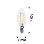 Ampoule LED ovale E14 à incandescence filament Edison