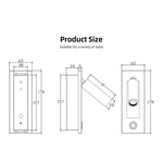 Applique murale design liseuse LED carré Reading