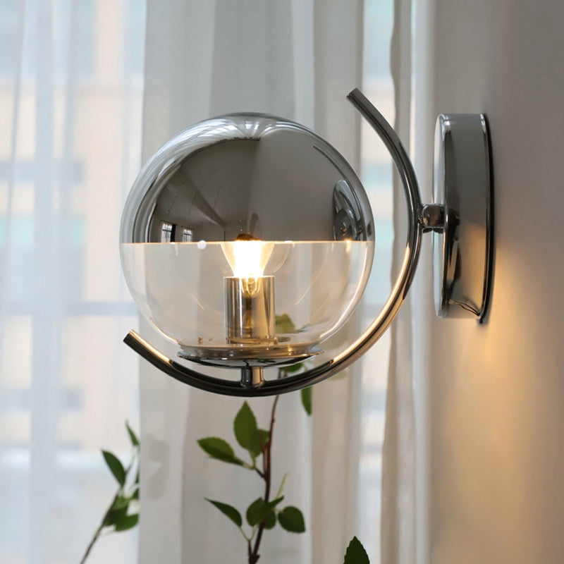wall lamp modern chrome glass wall-mounted Feroe