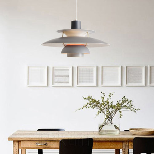 pendant light industrial LED colorful metal Barnaby