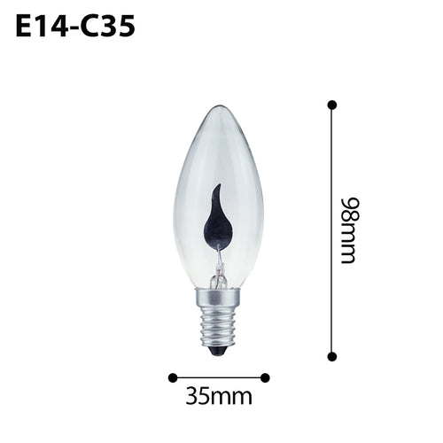 Ampoule E14 à LED de 3W ovale