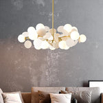 Lustre moderne en forme de nuage avec boules en verre Rivers