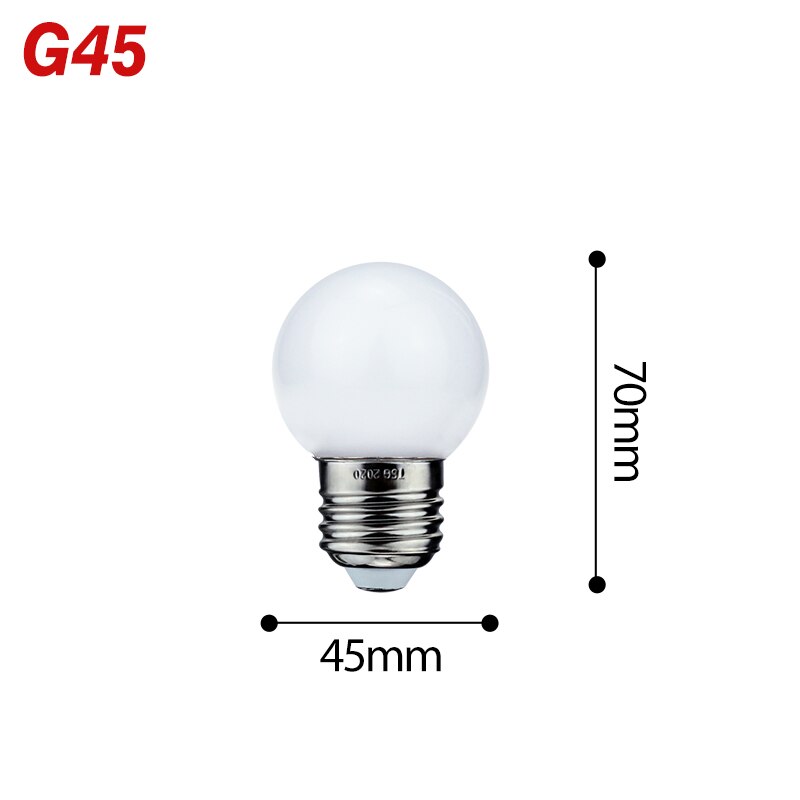 Petite ampoule LED E27 de 5W en forme de globe