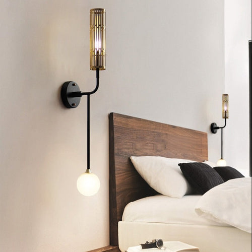 wall lamp Gisors two-lamp industrial design mural