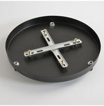 Round base support pendant light up to 5 holes (black or white)