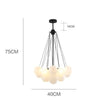 Lustre design avec multiples boules en verre Triz
