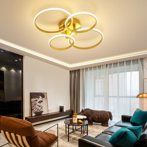 Plafonnier design avec multiple LED lumineux Vexler - vue 4 sur 8