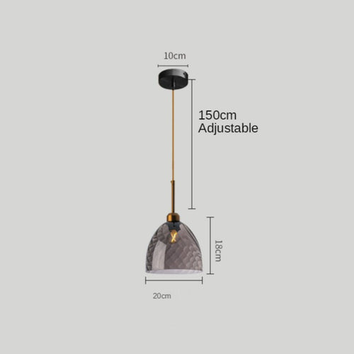 Suspension moderne LED avec abat-jour en verre Alvaro - vue 14 sur 13