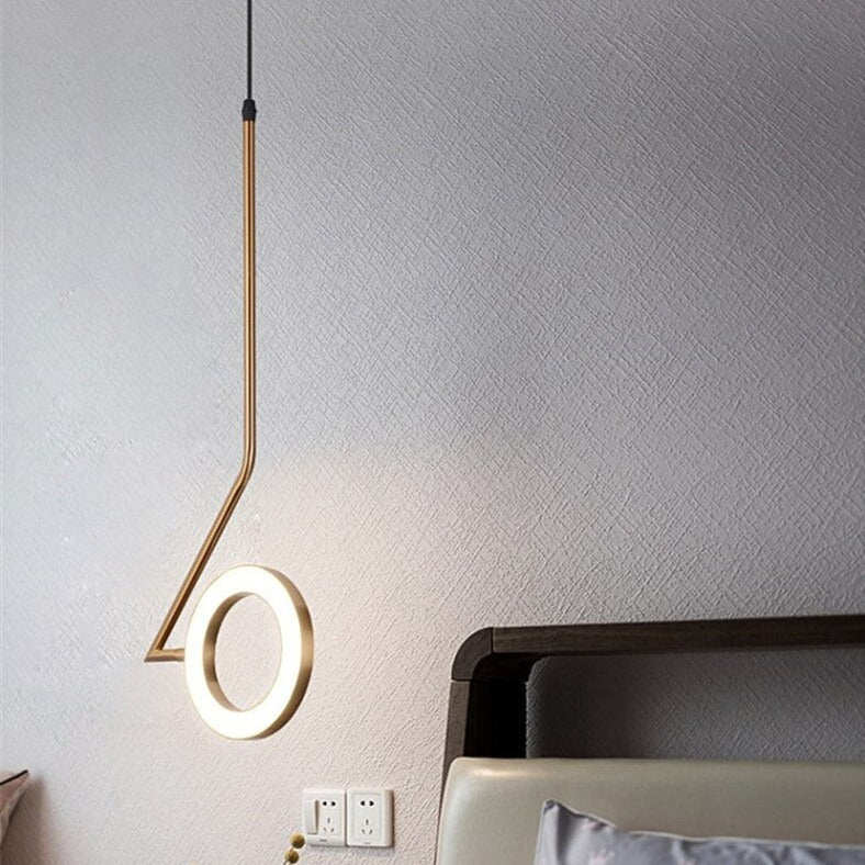 Suspension design LED ronde en métal fin Bony - vue 5 sur 8