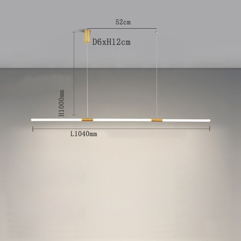 Lustre design LED doré style minimaliste Nevy