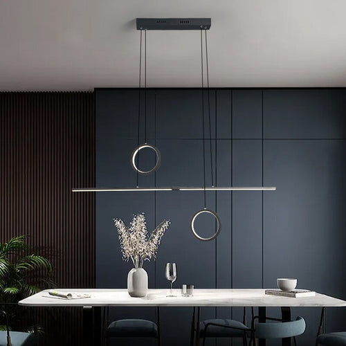 Lustre design LED minimaliste en métal Reez - vue 4 sur 7
