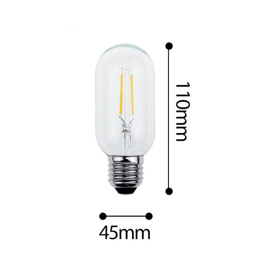 Bombilla de tubo LED de filamento incandescente Edison E27