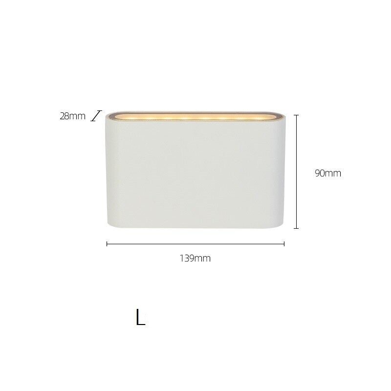 Applique murale moderne LED rectangulaire Thais