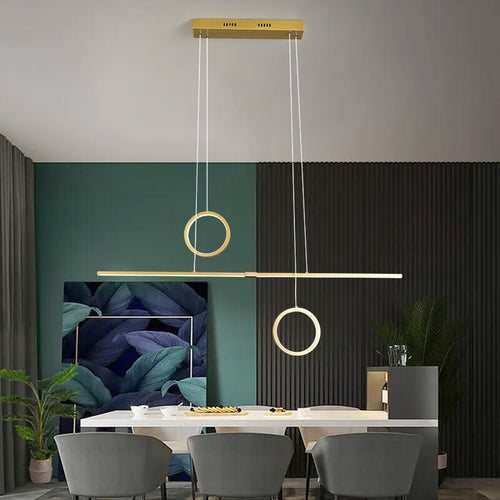 Lustre design LED minimaliste en métal Reez - vue 6 sur 7
