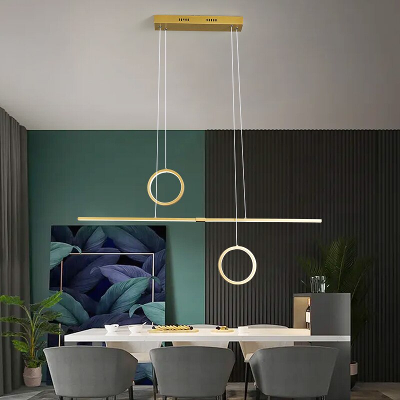 Lustre design LED minimaliste en métal Reez