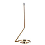 Suspension design LED ronde en métal fin Bony