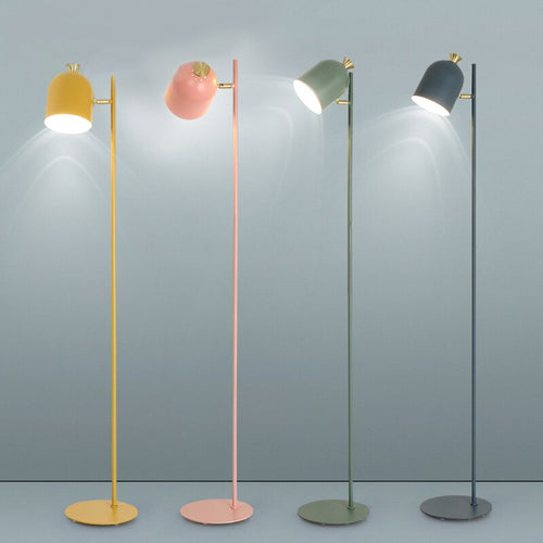Lámpara de pie moderna de metal coloreado Verne