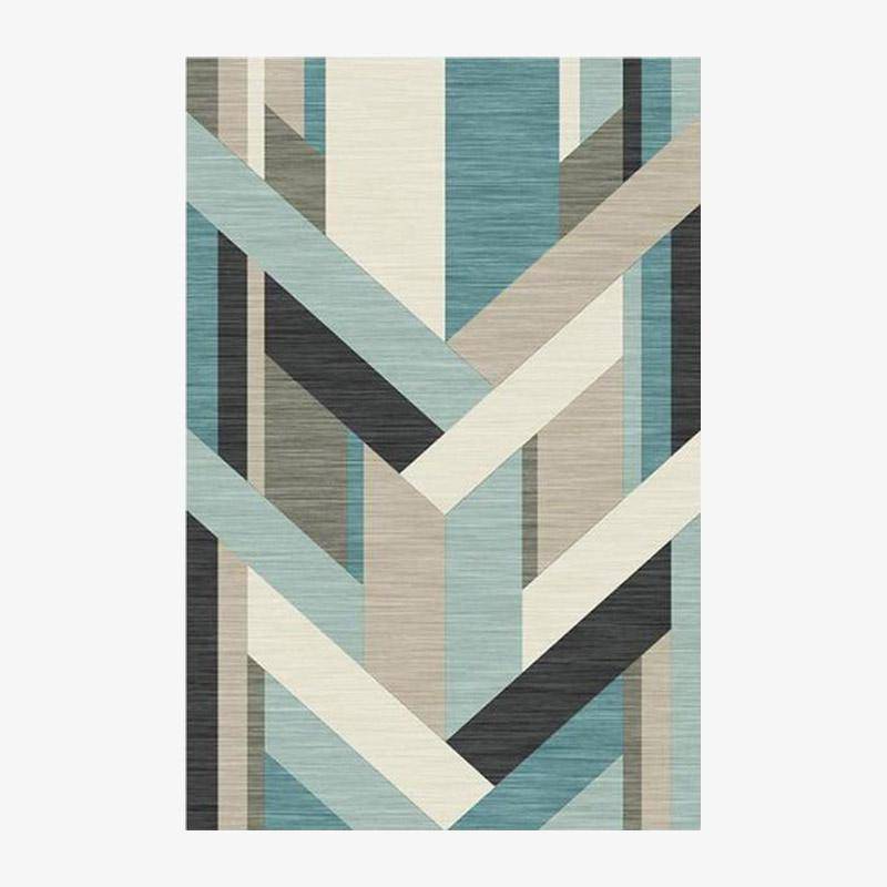 Modern rectangle carpet geometric style Wilson H