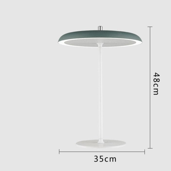 Lampe à poser design LED en métal avec abat-jour oval Leyra - vue 7 sur 10
