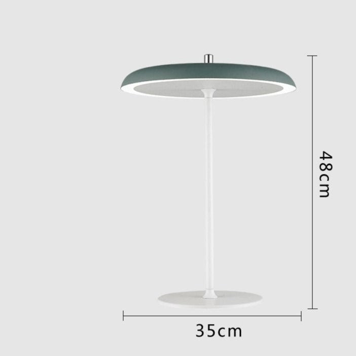 Metal LED design table lamp with lampshade Leyra