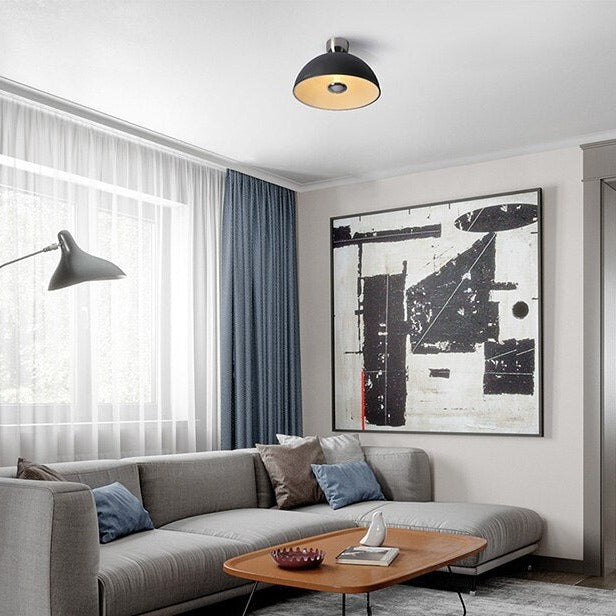 Plafonnier design LED avec abat-jour arrondie Bronx - vue 5 sur 7
