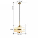 Suspension moderne LED opale blanche et doré Rinna
