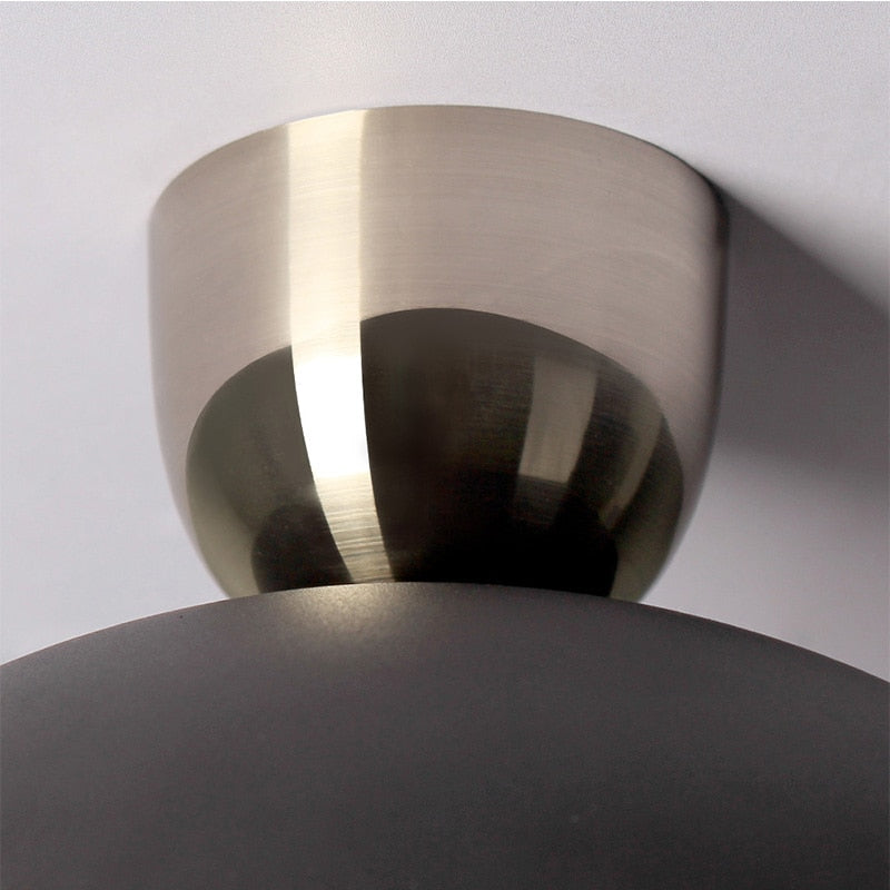 Plafonnier design LED avec abat-jour arrondie Bronx - vue 6 sur 7