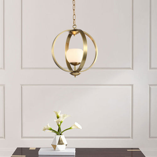 Suspension industrielle LED avec anneaux imbriqués Holly - vue 3 sur 4