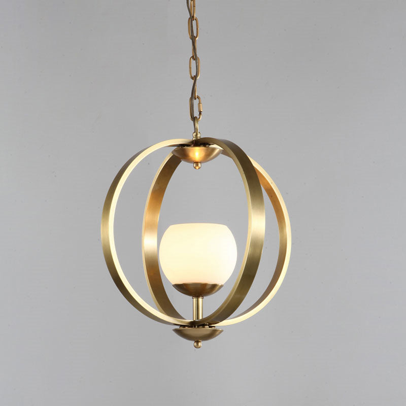 pendant light industrial LED with Holly interlocking rings
