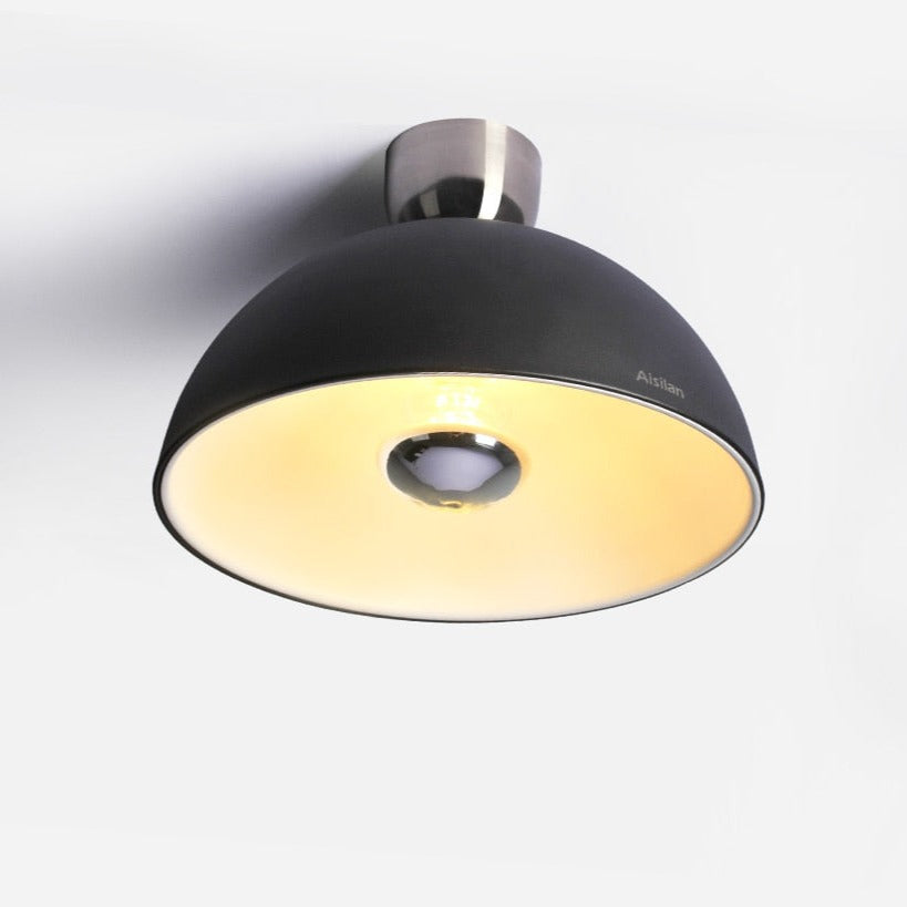 Plafonnier design LED avec abat-jour arrondie Bronx - vue 7 sur 7