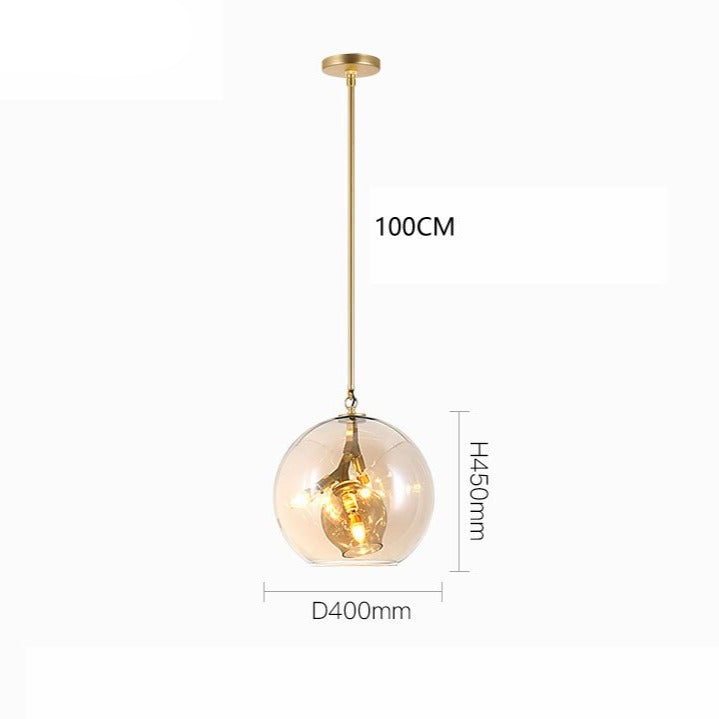 Lámpara de suspensión LED industrial con pantalla de cristal Kiria