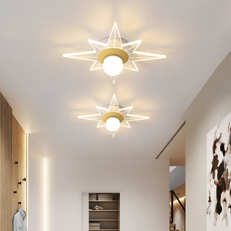 Plafonnier moderne LED en forme d'étoile Majesty