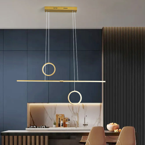 Lustre design LED minimaliste en métal Reez - vue 3 sur 7